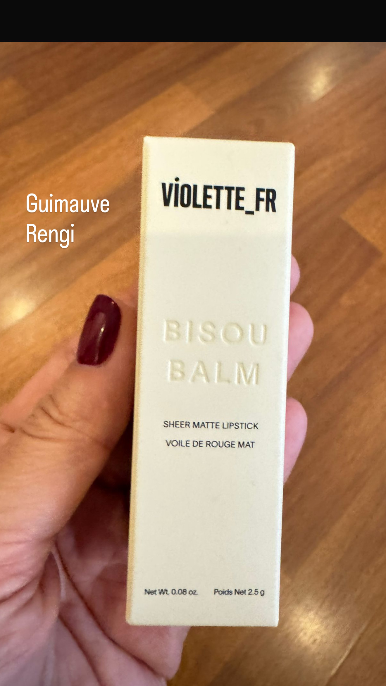 Violette FR Bisou Balm Mat Ruj - Guimauve