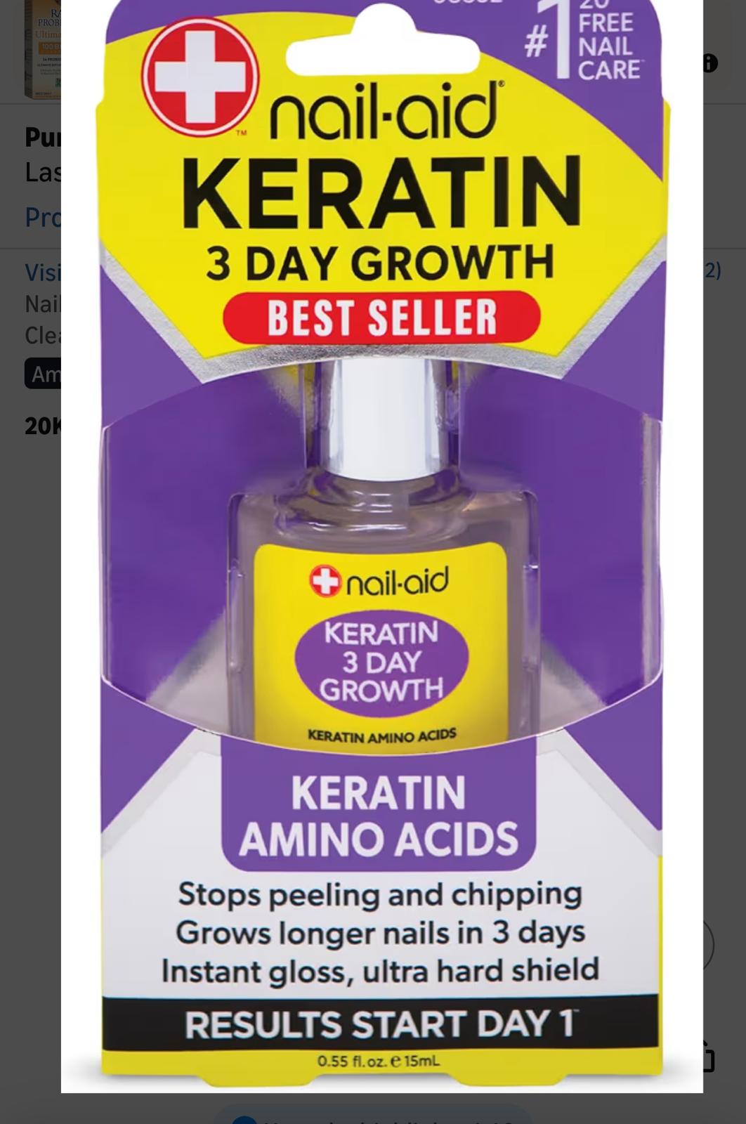 Nail-Aid Keratin 3 Günlük Tırnak Uzatıcı