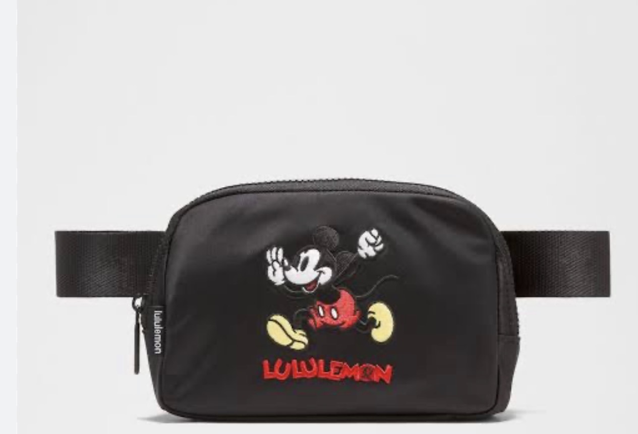 Lululemon Mickey Mouse Siyah Bel Çantası
