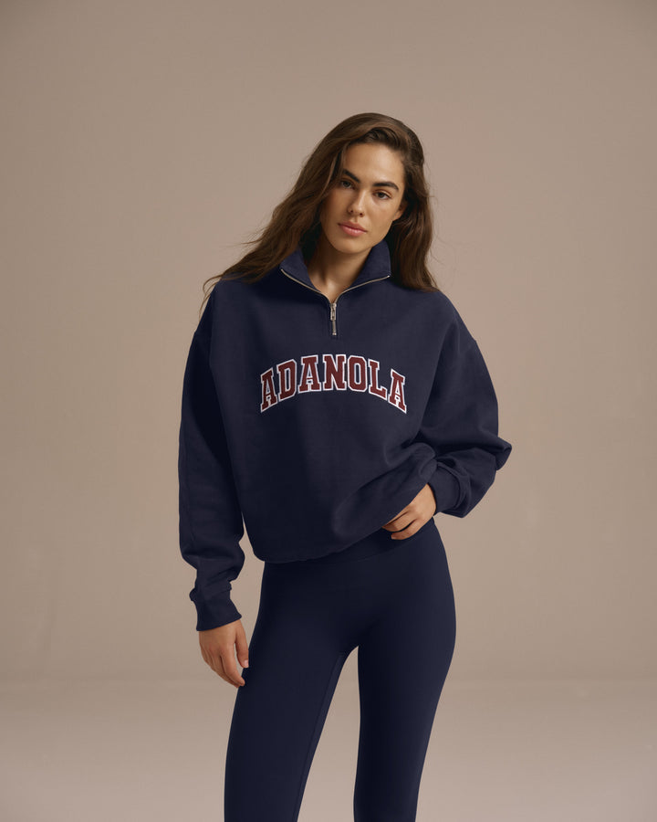 ADANOLA yarım Fermuarlı Sweatshirt - S beden
