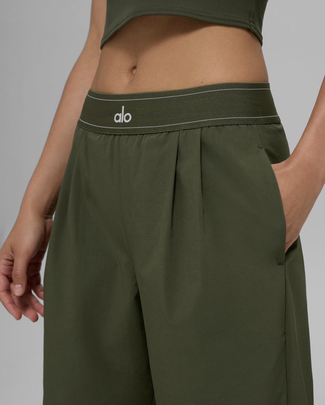 Alo Yoga Suit Up Pantolon - Olive S Beden