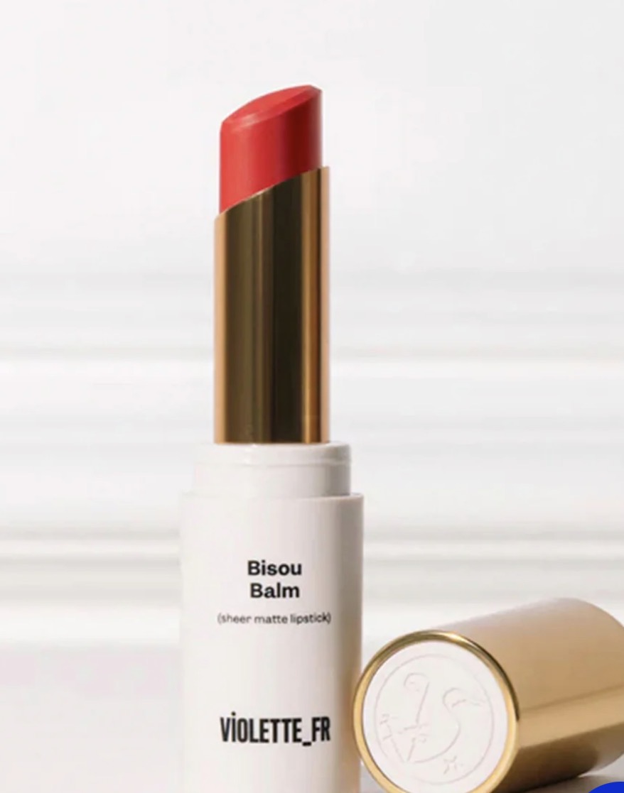 VIOLETTE_FR Bisou Balm Şeffaf Mat Ruj - Bon Bon Coquelicot