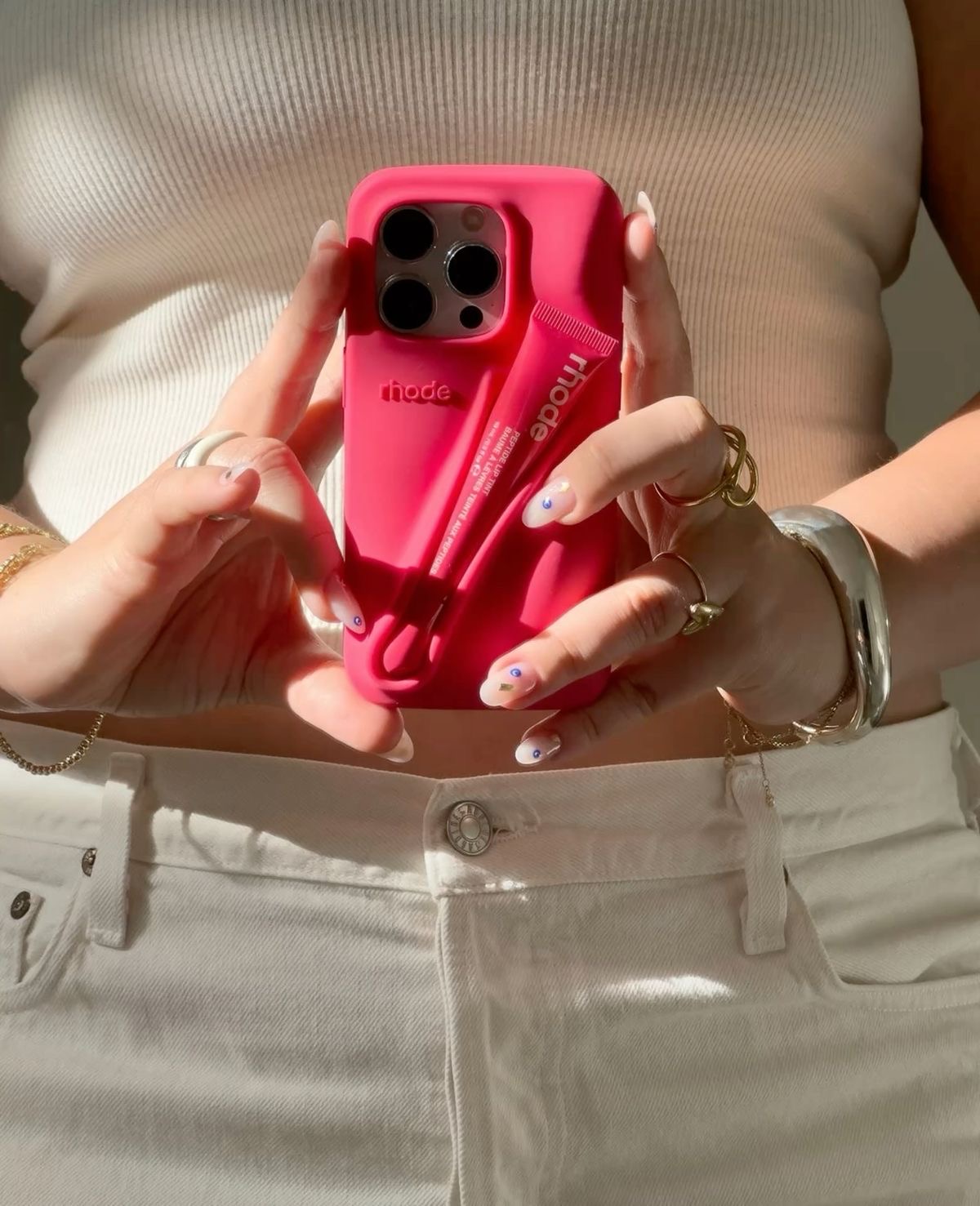 iPhone 15 Pro Telefon Kılıfı - Guava Spritz